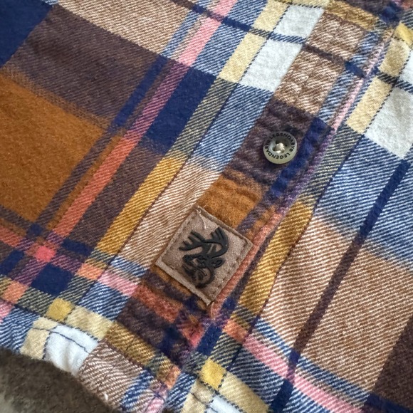 Legendary Whitetails Stockyards Plaid Flannel Shirt Lot Womens Medium Western - Picture 13 of 15